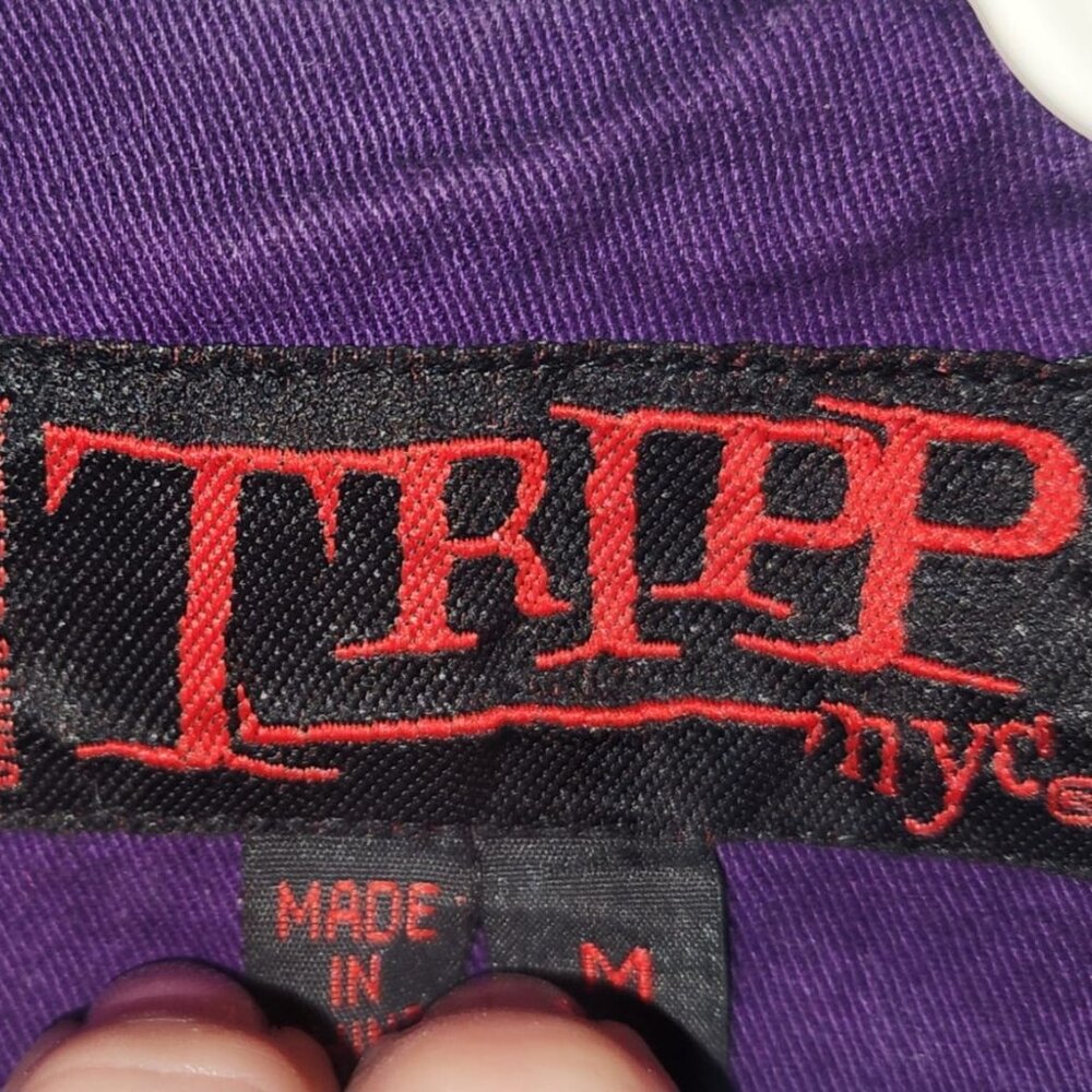 🖤TRIPP NYC Purple Goth Peacoat – Women’s Medium | Custom Steampunk Style 🖤
